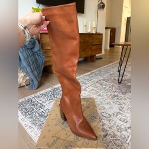 Free People Brown “Riley” Over the Knee Boots